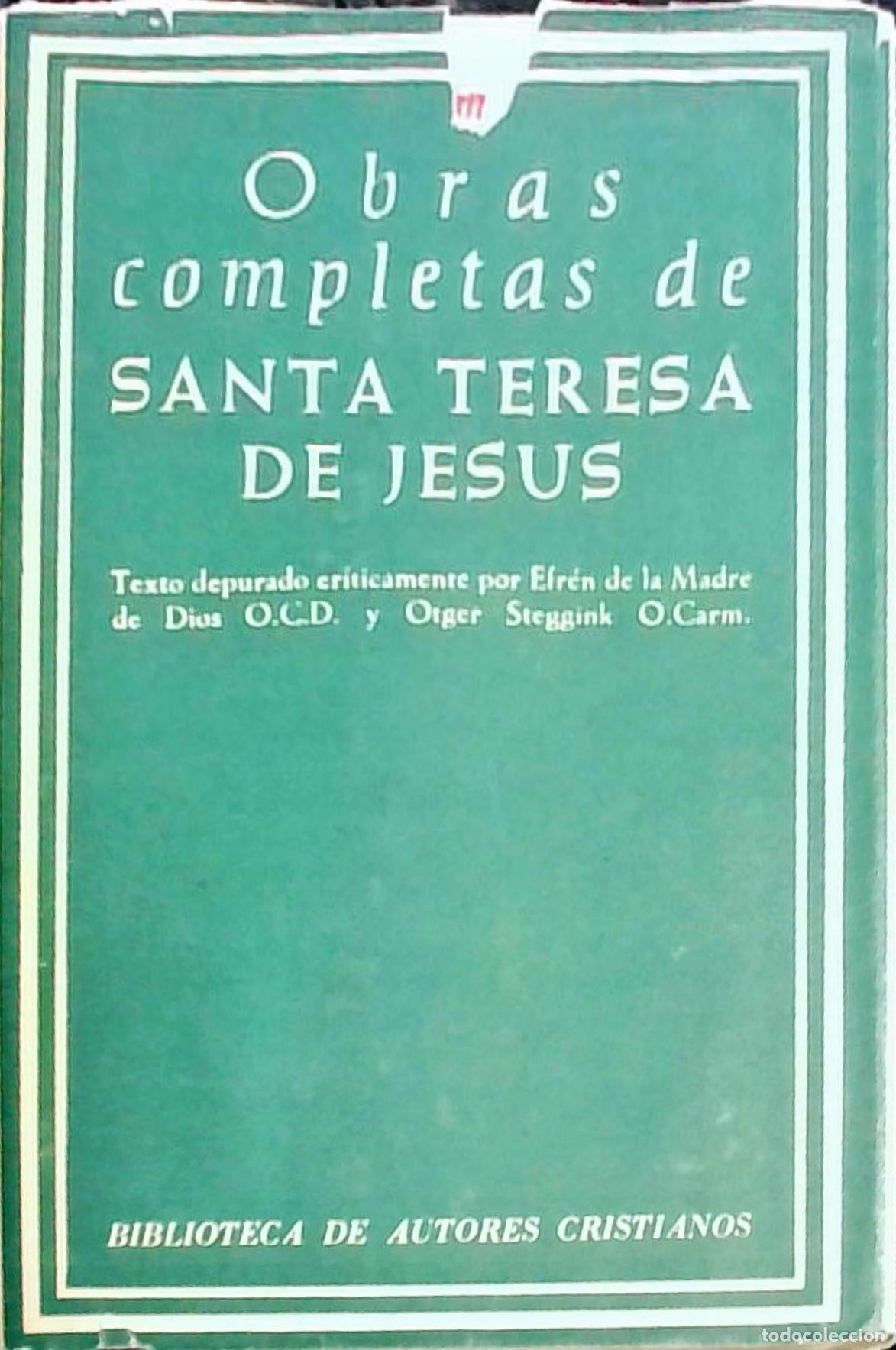 Libros: Obras completas de Santa Teresa de Jes&uacute;s - Santa Teresa de Jes&uacute;s: