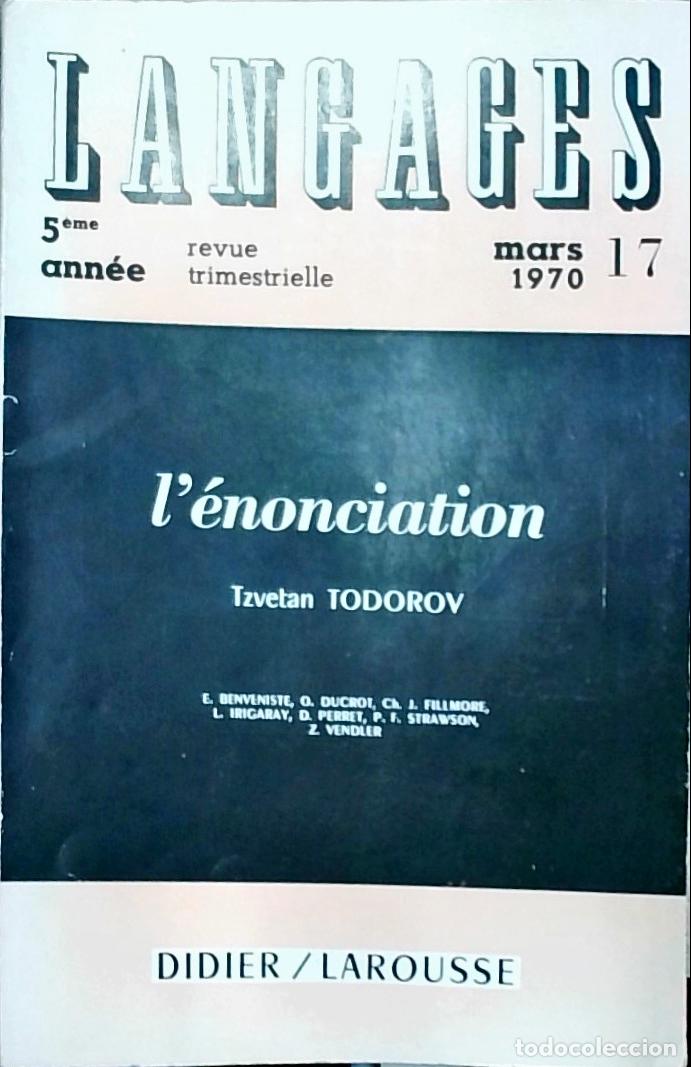 Libri di seconda mano: Langages 17: L'&eacute;nonciation - Tzvetan Todorov: