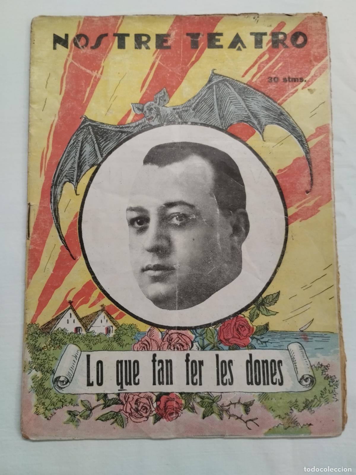 Libros: LO QUE FAN FER LES DONES. PACO BARCHINO.NOSTRE TEATRO N&ordm;1 &Eacute;POCA II. 1930 VALENSIA - PACO BARCHINO.