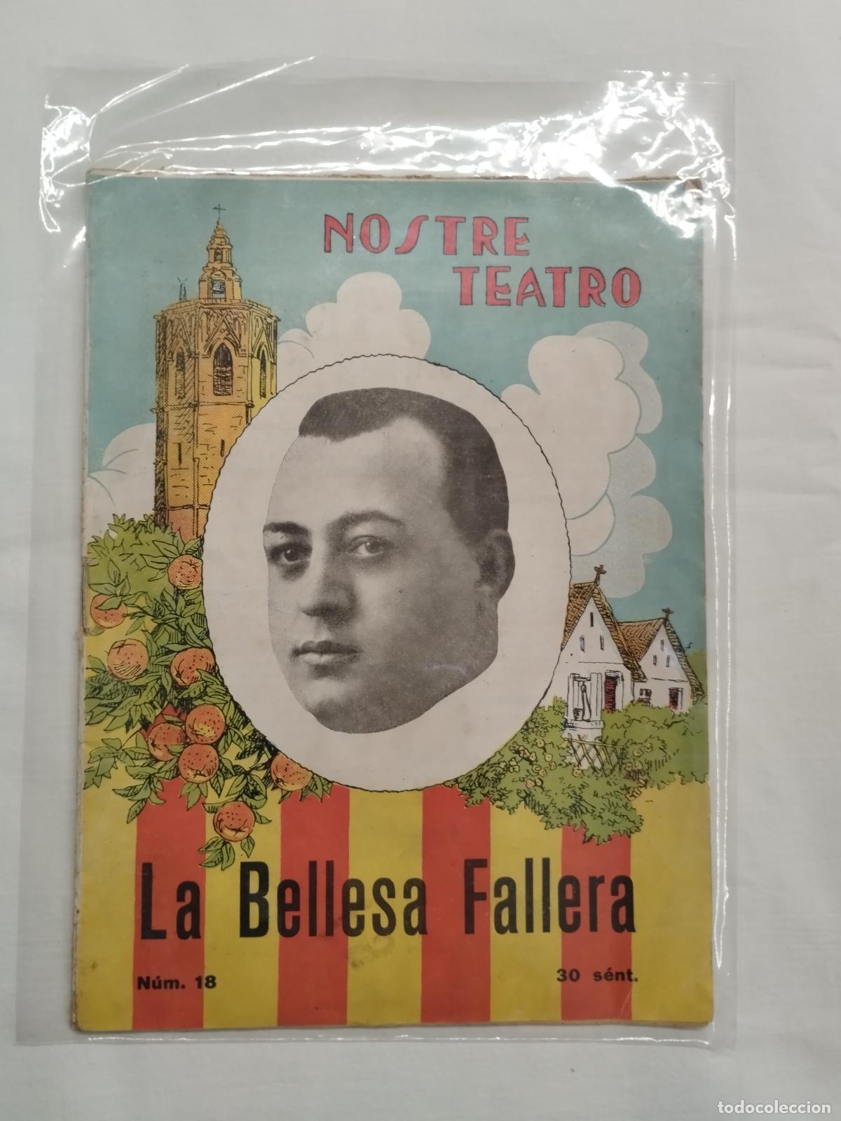 Libros: LA BELLESA FALLERA. PACO BARCHINO. NOSTRE TEATRO N&ordm; 18 &Eacute;POCA II. 1931 VALENSIA (CUBIERTA POST... -