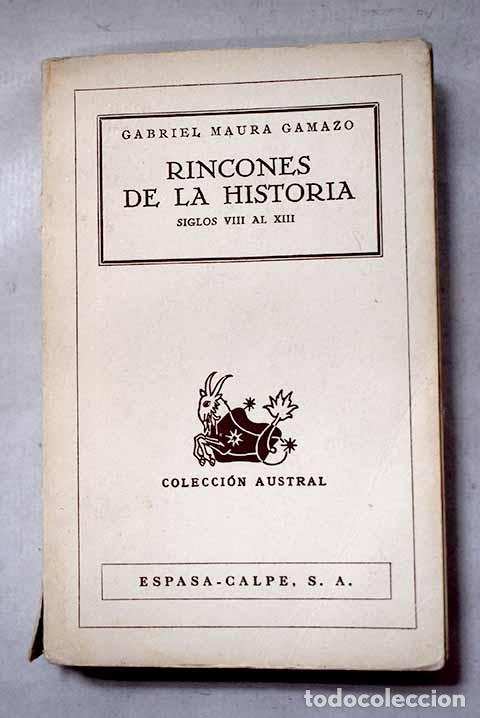 books: Rincones de la Historia: siglo VIII al XIII.- Maura Gamazo, Gabriel