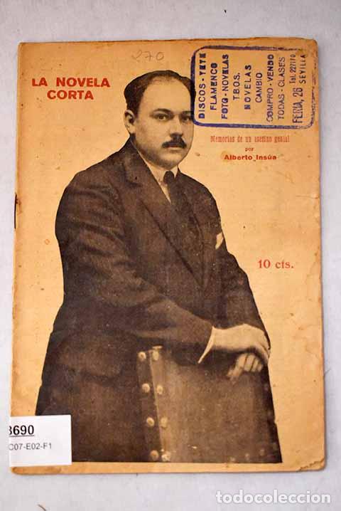 B&uuml;cher: Memorias de un asesino genial: novela in&eacute;dita.- Ins&uacute;a, Alberto