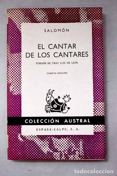 Libros: El cantar de los cantares