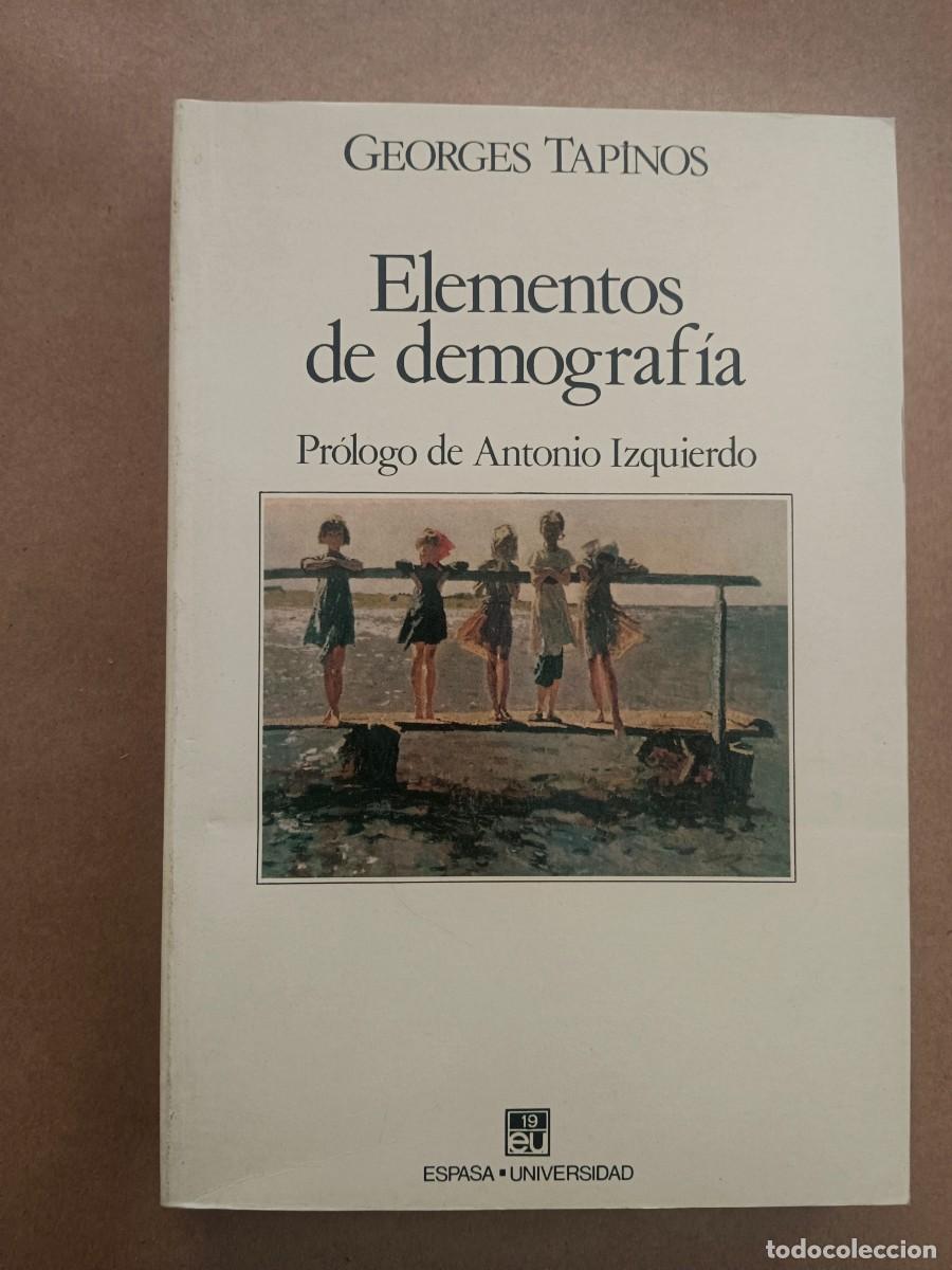 Livres: ELEMENTOS DE DEMOGRAFIA - Georges Tapinos