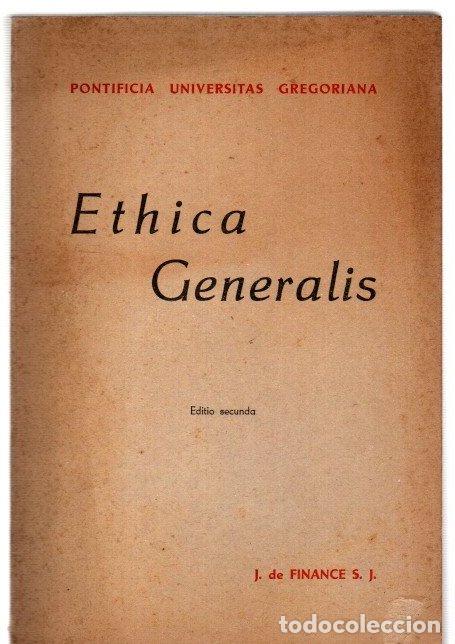 Libros: Ethica Generalis - Finance, J. de - Foto 1