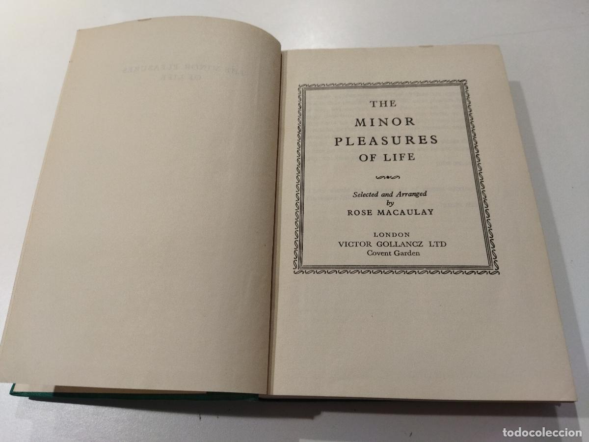 Libros: THE MINOR PLEASURES OF LIFE - MACAULAY, ROSE