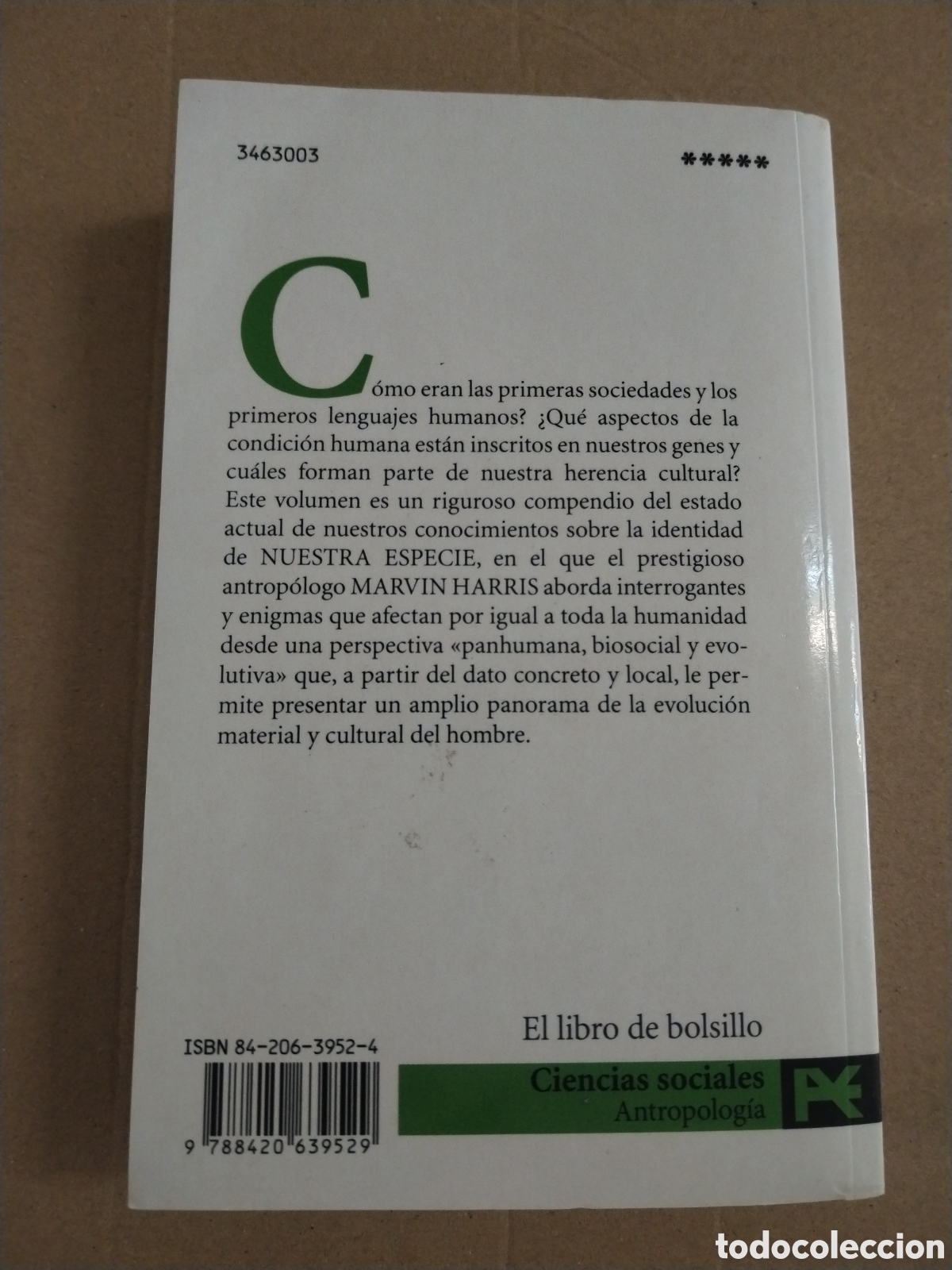 Libros: NUESTRA ESPECIE. MARVIN HARRIS. ALIANZA EDITORIAL - Foto 2