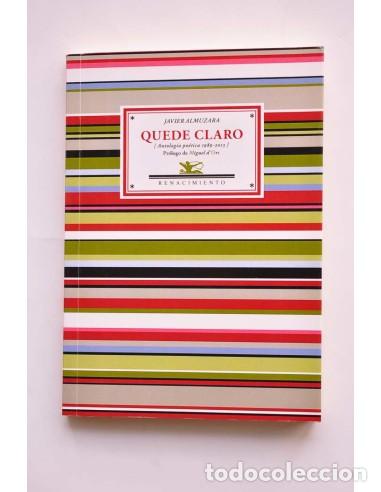 Livros em segunda m&atilde;o: Quede claro. Antolog&iacute;a po&eacute;tica 1989 - 2013 - ALMUZARA, Javier