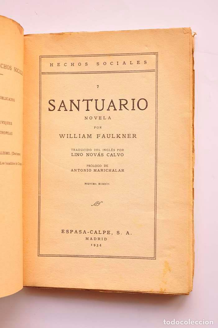 Libros: Santuario - FAULKNER, William - Foto 2