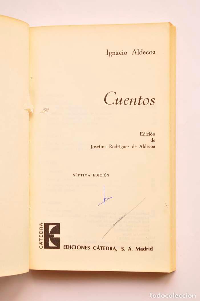 Libros: Ignacio Aldecoa. Cuentos - ALDECOA, Ignacio - Foto 2
