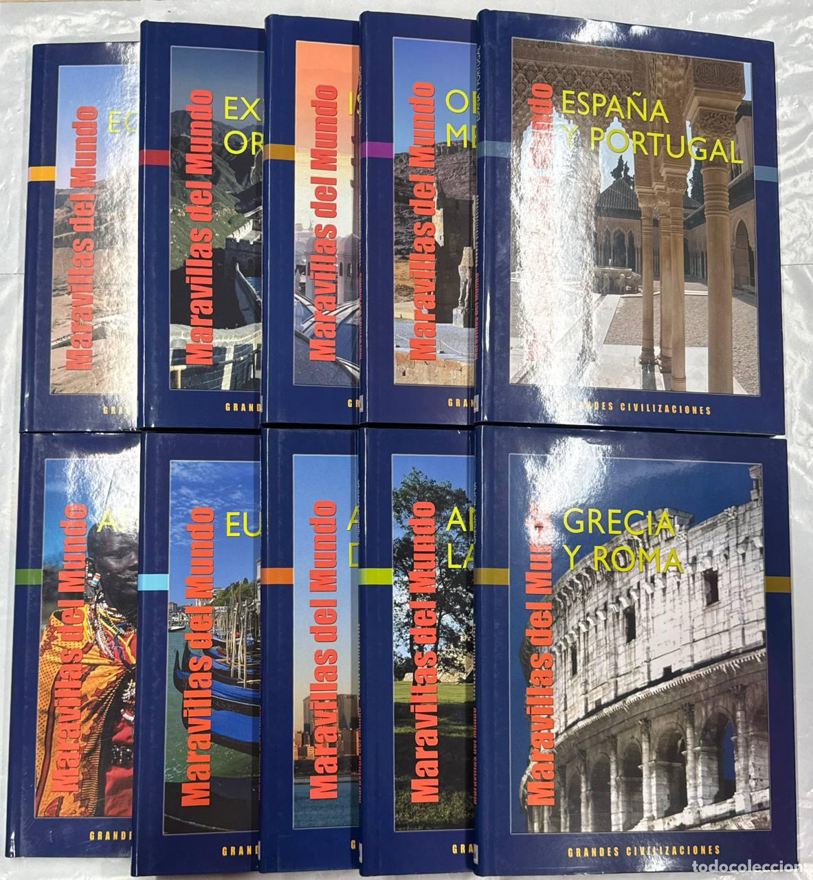 Libros: Maravillas del Mundo. Grandes civilizaciones. 10 Vol&uacute;menes.