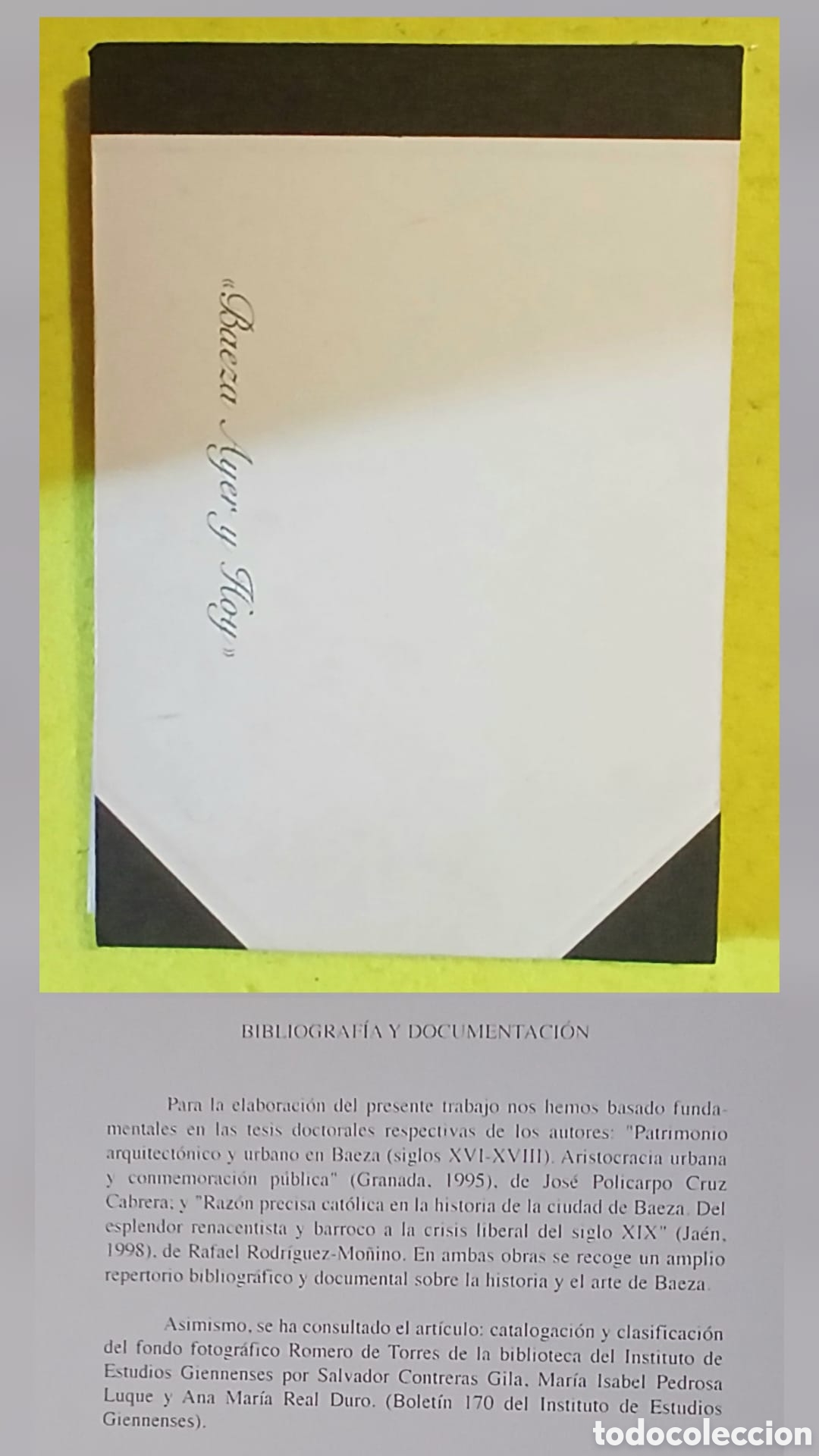 Libros: Baeza Ayer y Hoy un siglo de visiones fotogr&aacute;ficas de la ciudad