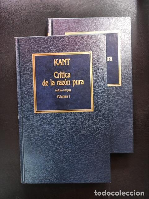 Libros: Immanuel Kant - Cr&iacute;tica de la raz&oacute;n pura. Obra en 2 tomos