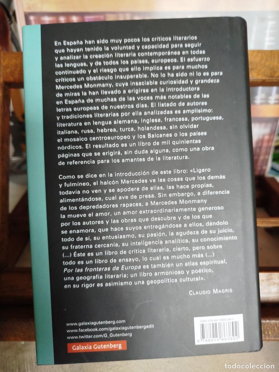 Libros: Por las fronteras de Europa: un viaje por la narrativa de los siglos XX y XXI - Monmany, Mercedes