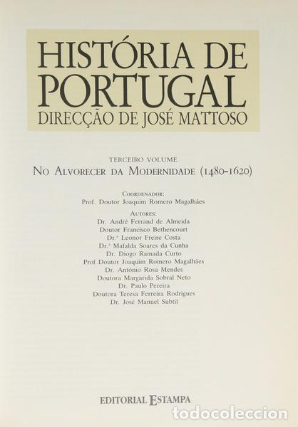 Libri di seconda mano: MATTOSO. (Jos&eacute;) - HIST&Oacute;RIA DE PORTUGAL. [EDITORIAL ESTAMPA].