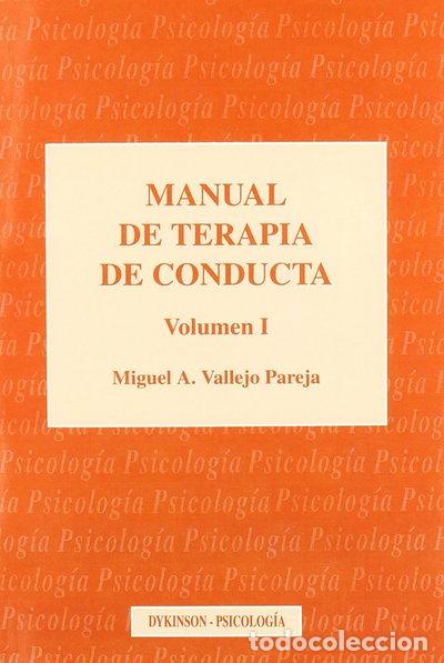 Libros: Manual de terapia de conducta vol I- 9788481553710
