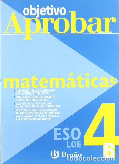 books: Objetivo aprobar Matem&aacute;ticas 4&ordm; ESO- 9788421660126