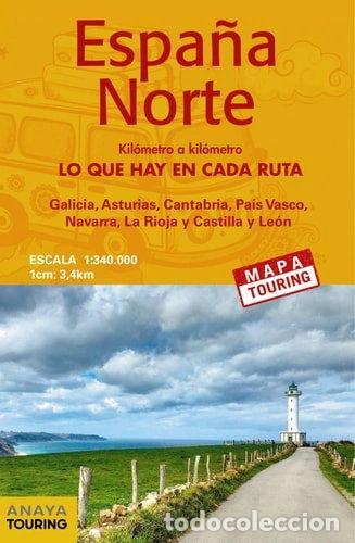 Libros: Espa&ntilde;a Norte: Mapa de carreteras 1:340.000- 9788491581659