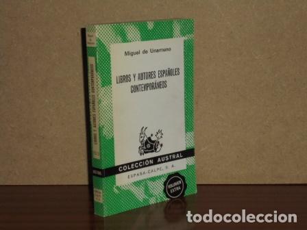 B&uuml;cher: LIBROS Y AUTORES ESPA&Ntilde;OLES CONTEMPOR&Aacute;NEOS - Unamuno, Miguel de