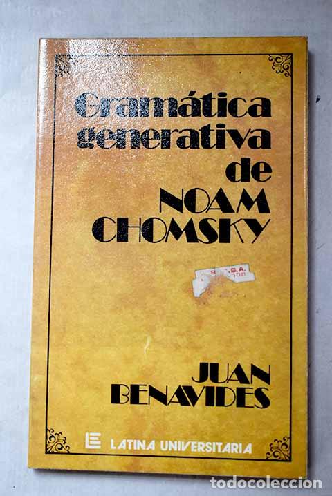 Livros em segunda m&atilde;o: Gram&aacute;tica generativa de Noam Chomsky.- Benavides Delgado, Juan