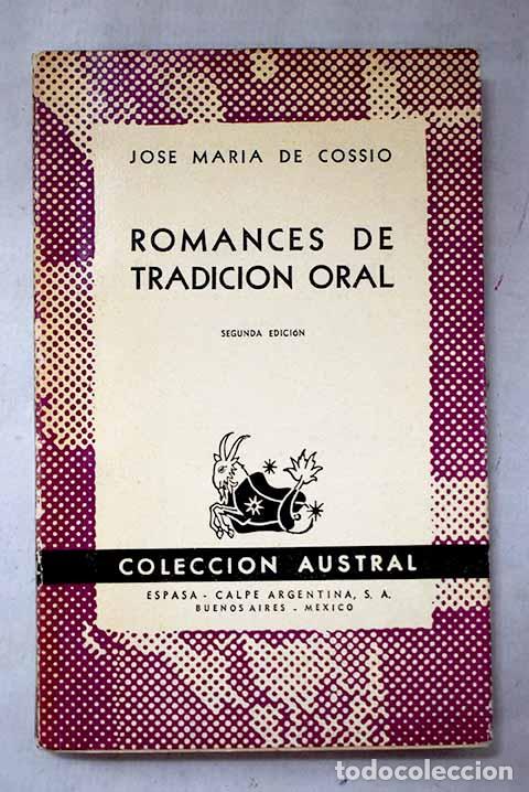 Livros em segunda m&atilde;o: Romances de tradici&oacute;n oral