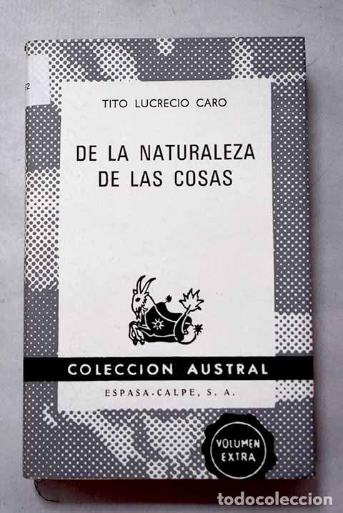Libros: De la naturaleza de las cosas.- Lucrecio Caro, Tito