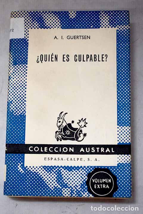 Libri di seconda mano: &iquest;Quien es culpable?: Herzen, Aleksandr Ivanovich.- Herzen, Aleksandr Ivanovich