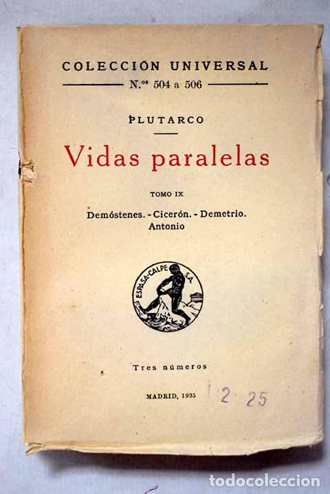 B&uuml;cher: Vidas Paralelas, Tomo IX.- Plutarco