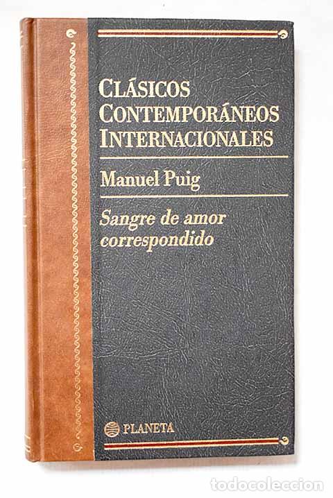 Libros: Sangre de amor correspondido.- Puig, Manuel