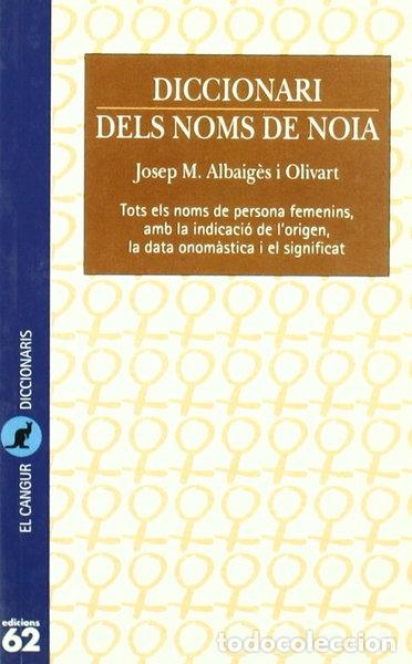 Libros: Diccionari dels noms de noia- 9788429739916