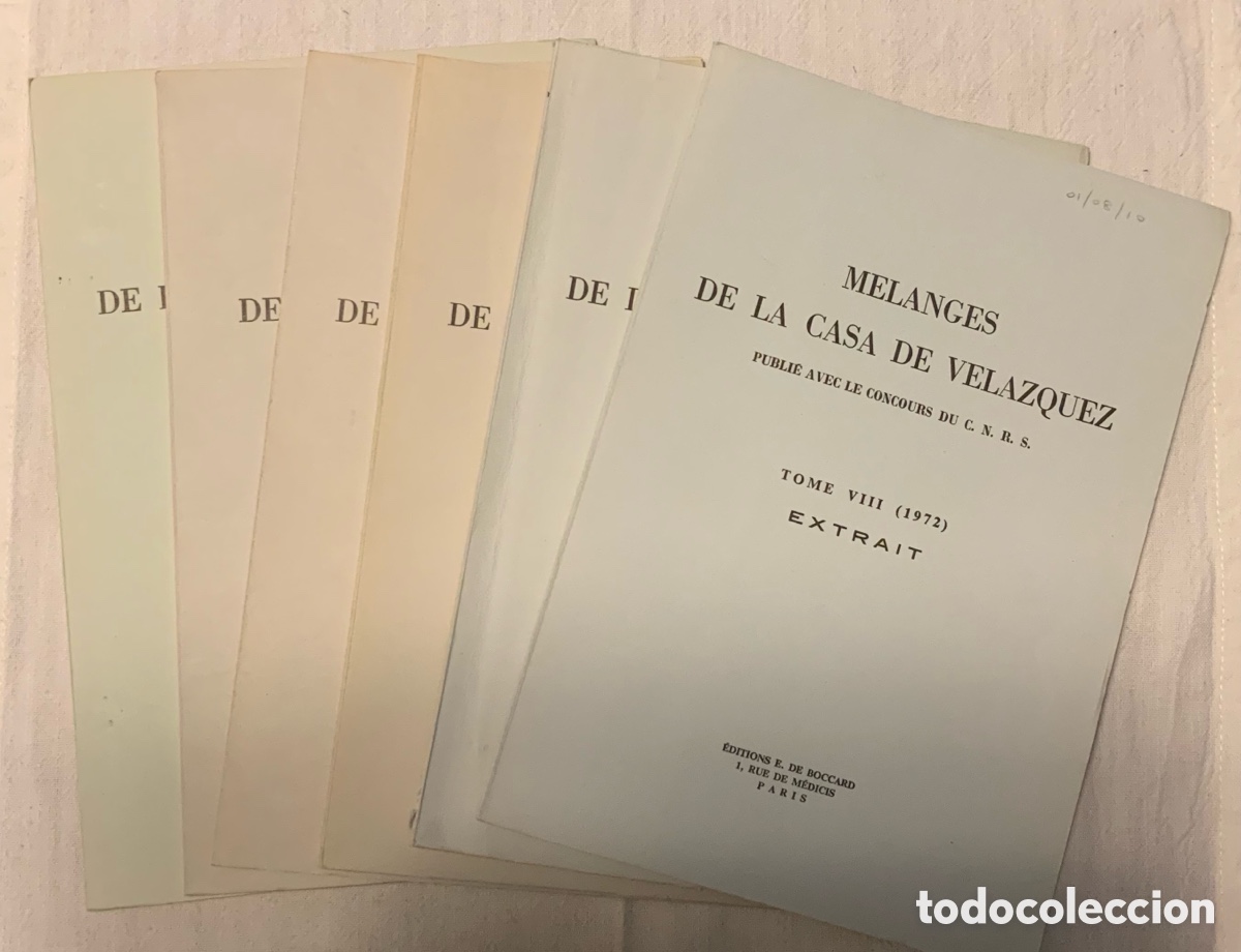 Libros: Melanges de la Casa de Velazquez. Edition E. De Bocccard. Paris