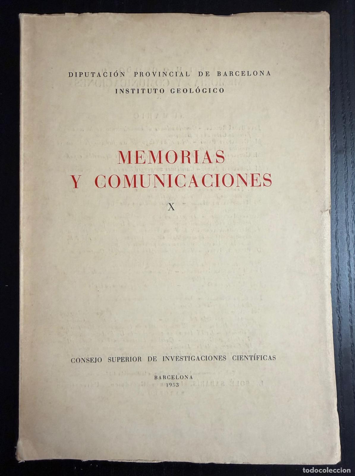 Libros: MEMORIAS Y COMUNICACIONES X - VV. AA. - Foto 1