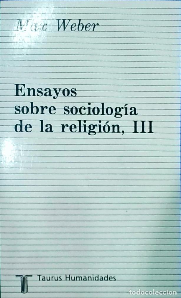 Livros em segunda m&atilde;o: Ensayos sobre sociolog&iacute;a de la religi&oacute;n III - Weber, Max: