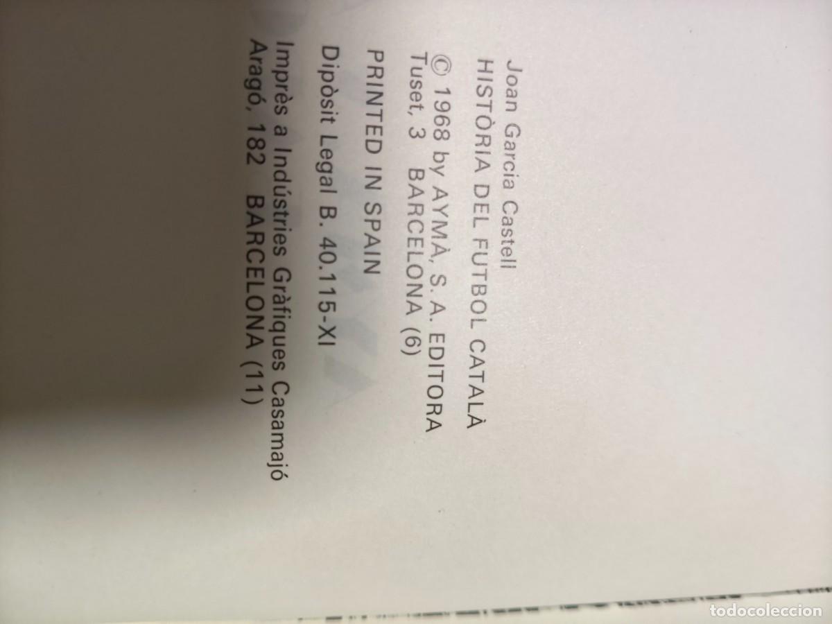 Libros: Historia del f&uacute;tbol catala - Foto 2