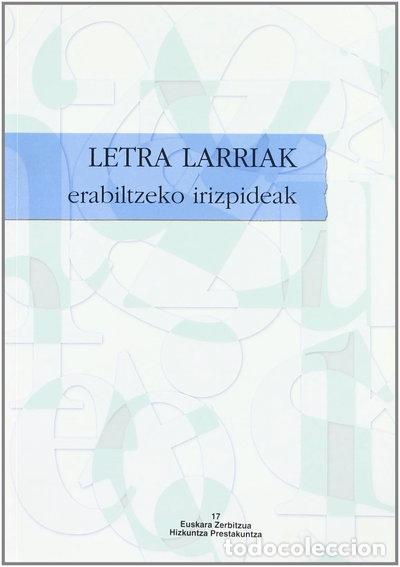 Libros: Letra larriak erabiltzeko irizpideak- 9788445727386