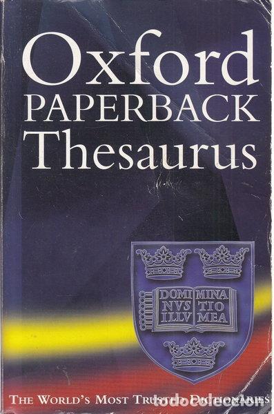 Libros: Oxford Paperback Thesaurus- 9780198603719