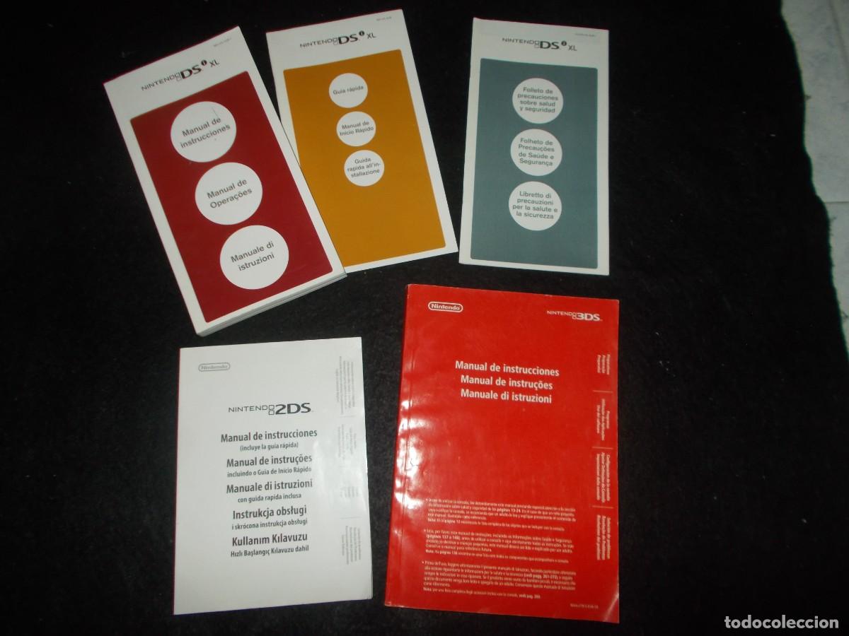 Libros: Lote de 3 MANUAL DE INSTRUCCIONES NINTENDO DS XL 2DS 3DS. Ver