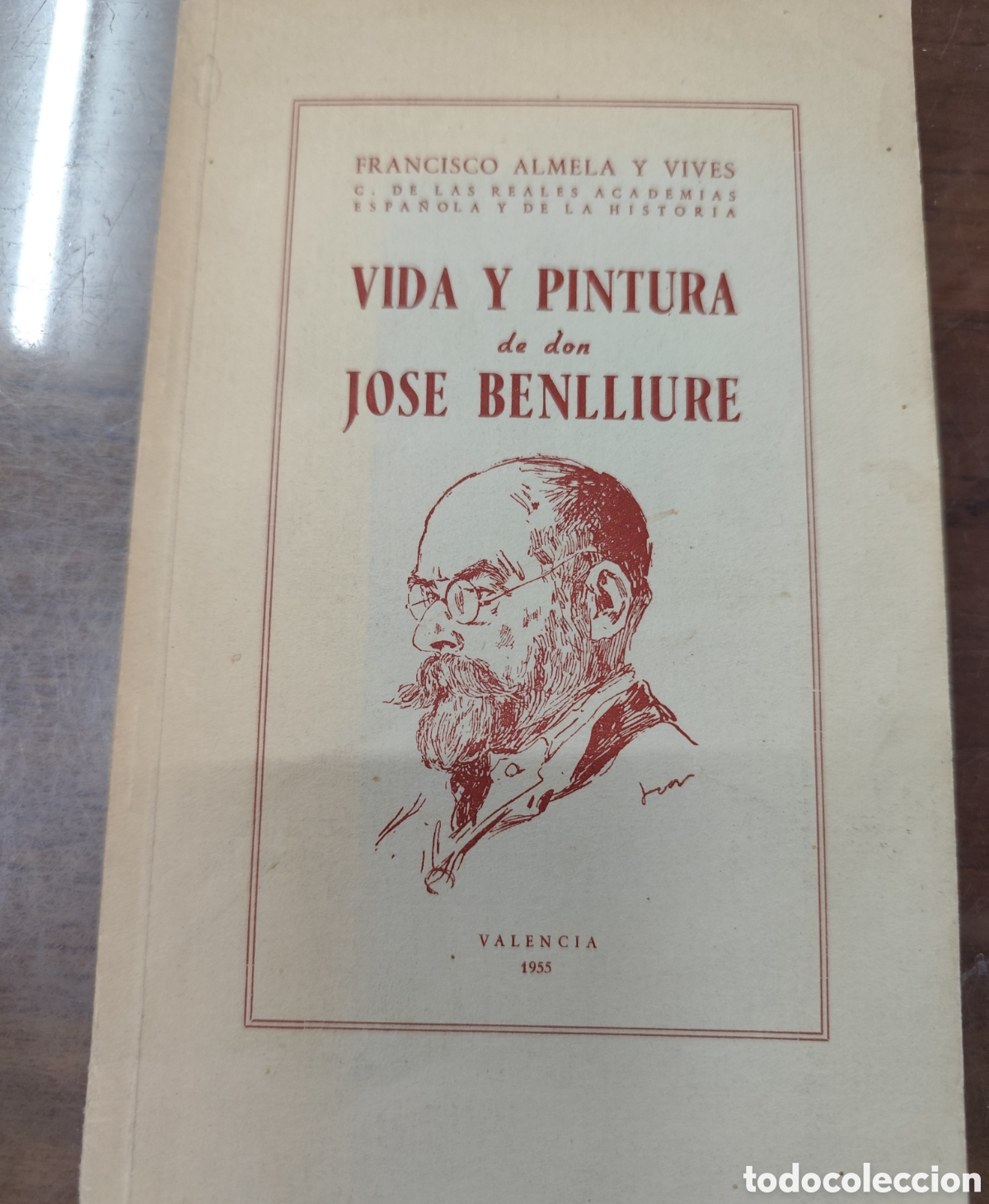 Libros: VIDA Y PINTURA DE DON JOSE BENLLIURE. 1&ordf; Edici&oacute;n. A&ntilde;o 1955 - ALMELA Y VIVES,Francisco