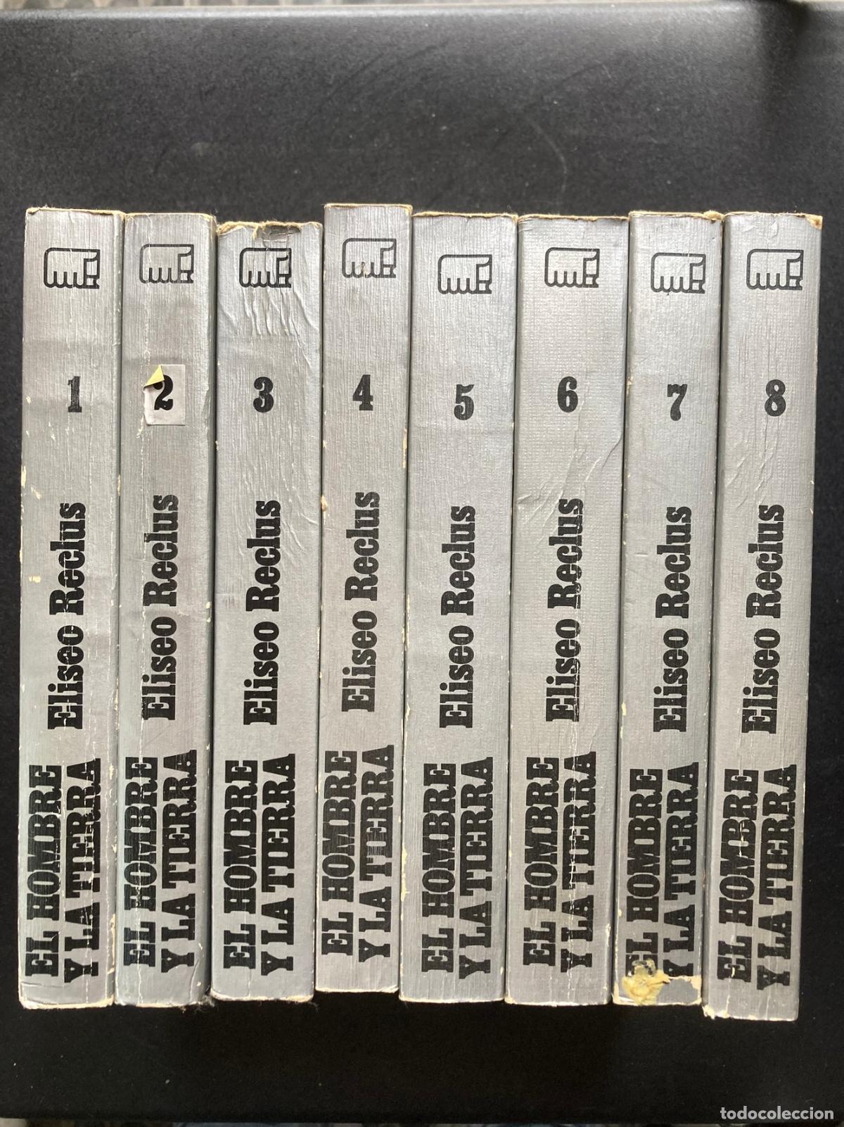 Libros: Eliseo Reclus - El hombre y la tierra. Obra completa en 8 tomos