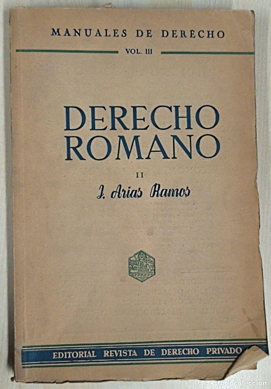 Libros: DERECHO ROMANO II Manuales de Derecho Vol III - Foto 1