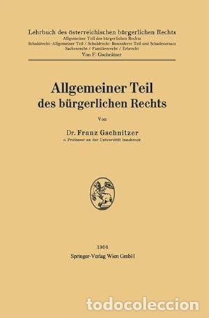 Libros: Allgemeiner Teil des b&uuml;rgerlichen Rechts