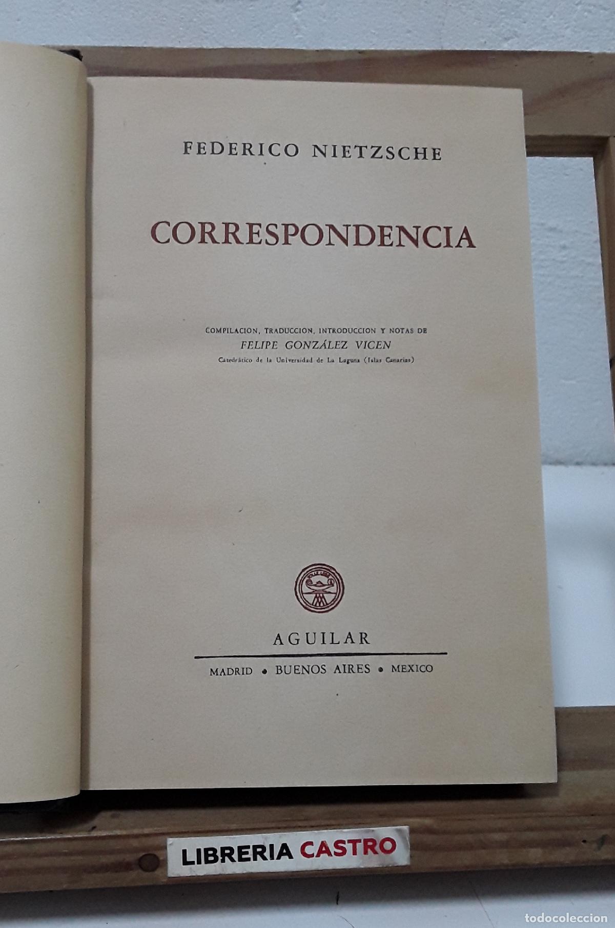 Libros: Obras Completas Nietzsche. Tomo XV. Correspondencia - Federico Nietzsche.