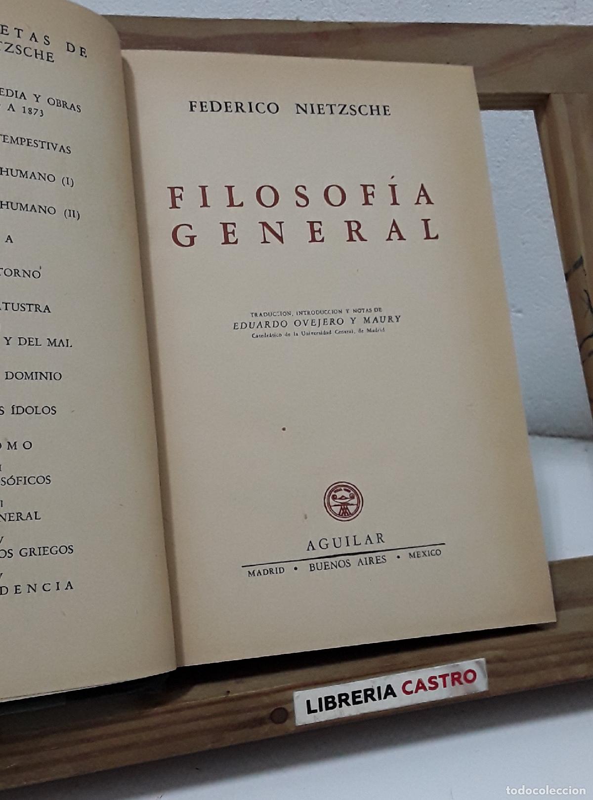 Libros: Obras Completas Nietzsche. Tomo XIII. Filosof&iacute;a General - Federico Nietzsche.