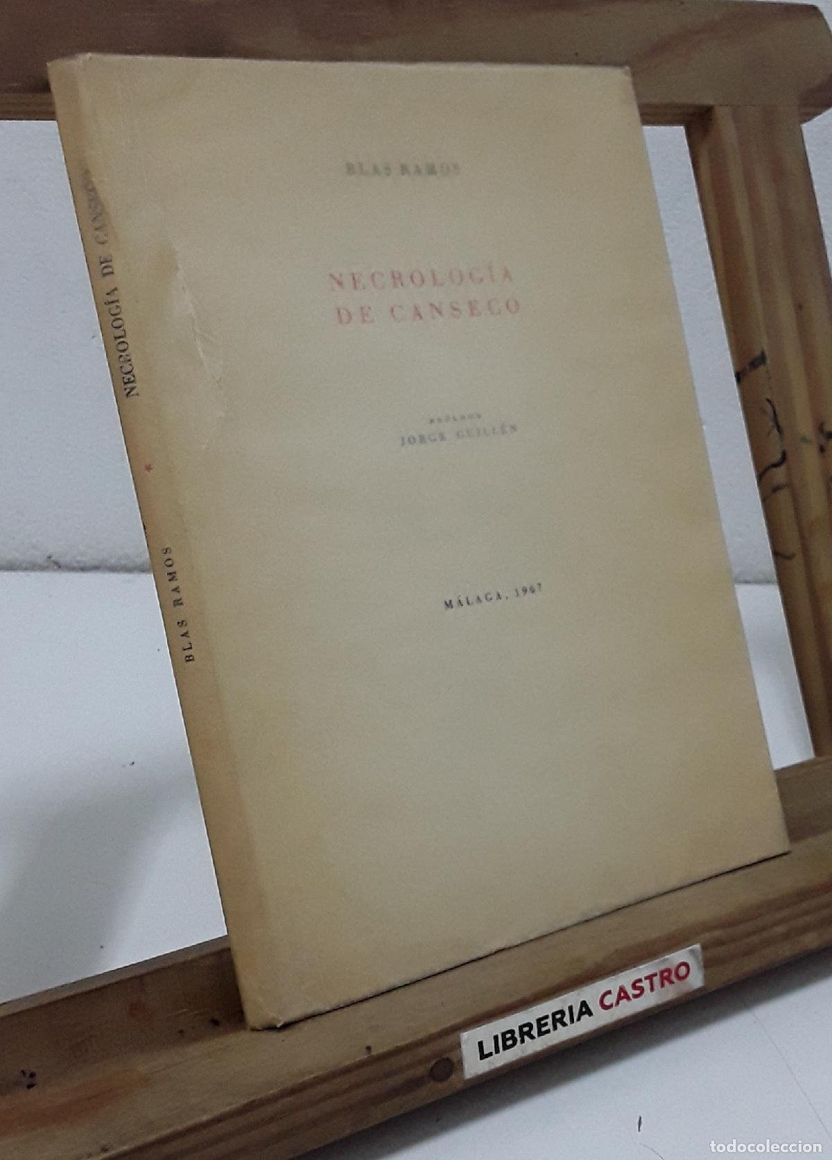 Libros: Necrolog&iacute;a de Canseco - Blas Ramos.
