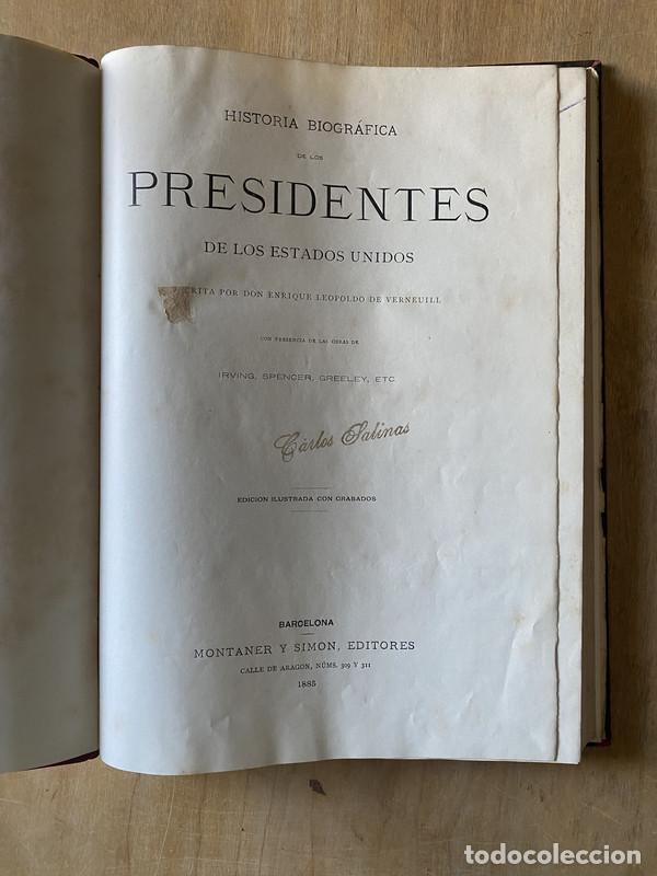 B&uuml;cher: Historia Biografica de los Presidentes de los Estados Unidos - Verneuill Enrique Leopoldo de