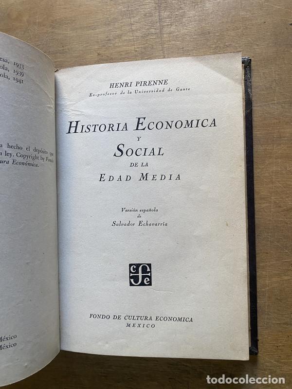 Libros: Historia Economica y Social de la Edad Media - Pirenne Henri