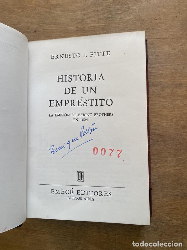 Libros: Historia de un emprestito - Fitte Ernesto J.