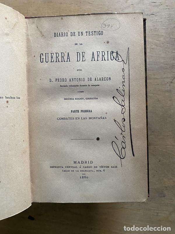 Libri di seconda mano: Diario de un testigo de la Guerra de Africa - Alarcon Pedro Antonio de