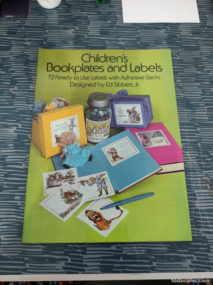 Libros: CHILDREN'S BOOKPLATES AND LABELS,72 READY TO USE LABELS WITH ADHESIVE BACKS,ED SIBBETT,JR.,1977.