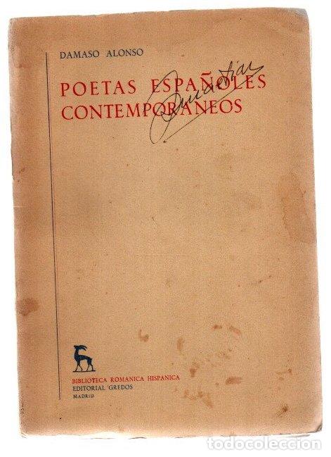 Libros: Poetas espa&ntilde;oles contempor&aacute;neos - Alonso, D&aacute;maso